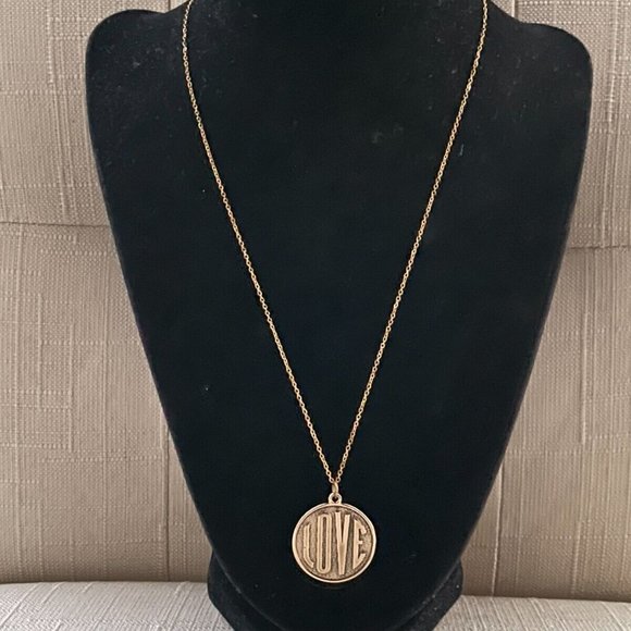 Valentines Day Women Necklace LOVE Gold Tone Necklace Fashion Jewelry - Picture 11 of 11